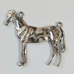 Silver Horse Necklace Pendant Charm